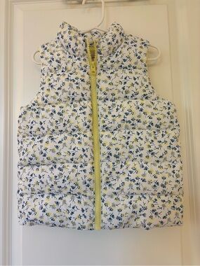 Floral Quilted Puffer Vest